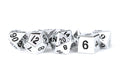 PREORDER Fanroll: 16mm Metal Polyhedral Dice Set: Silver