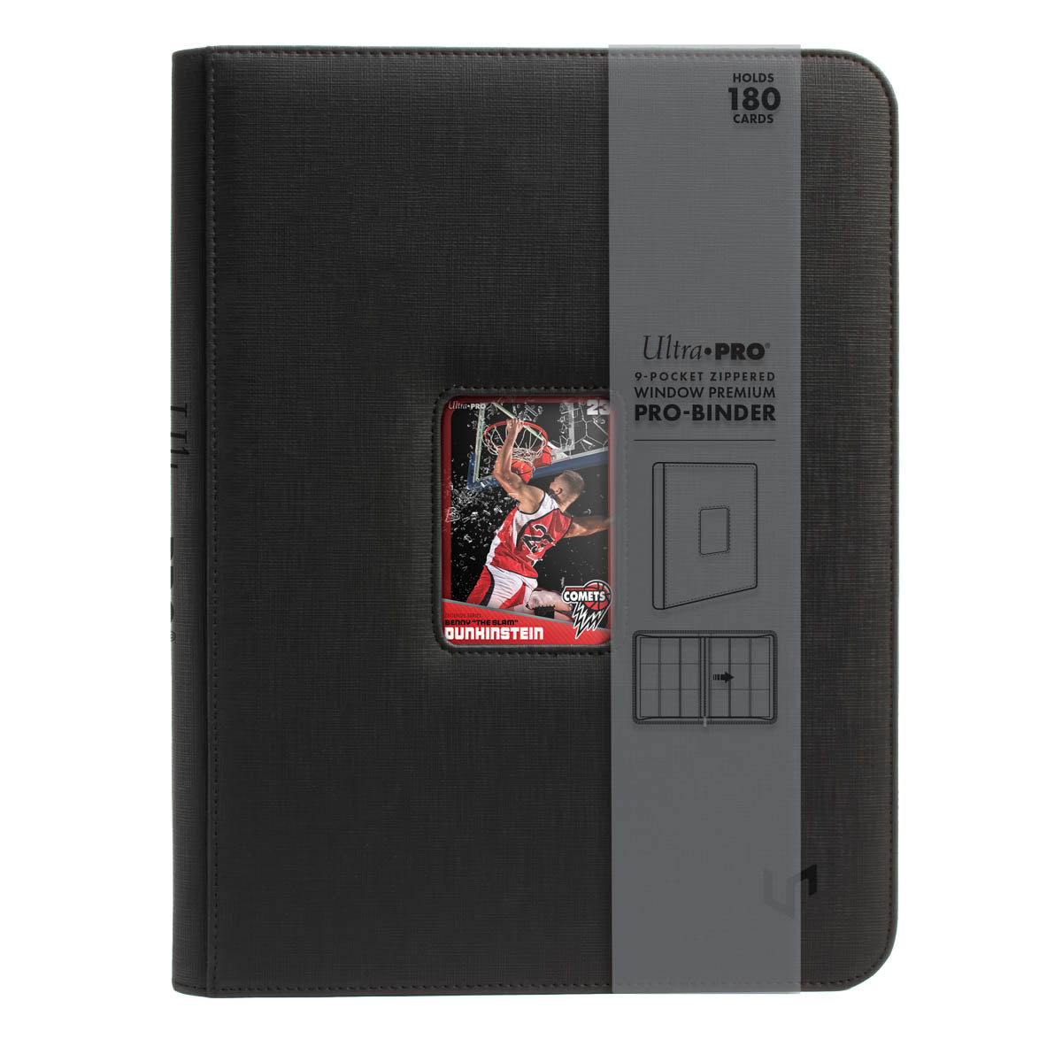 PREORDER Ultra Pro: UP16536 9-Pocket Zippered Window Premium PRO-Binder
