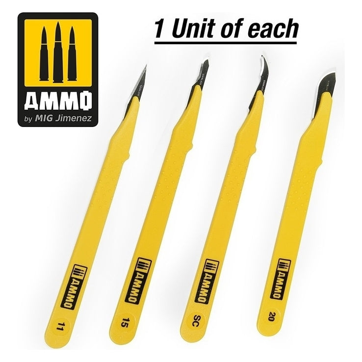 Ammo by MIG - Tools - Standard Blade Set ? 4 Pcs