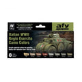 Vallejo - Model Air - Italian Wwii Regio Esercito Camo Colors 1930-1944 8 Colour Set