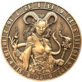 PREORDER Dice Coin D20 Female Tiefling Warlock