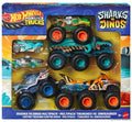 PREORDER Hot Wheels - Monster Trucks - Hwmt Sharks Vs. Dinos Multipack