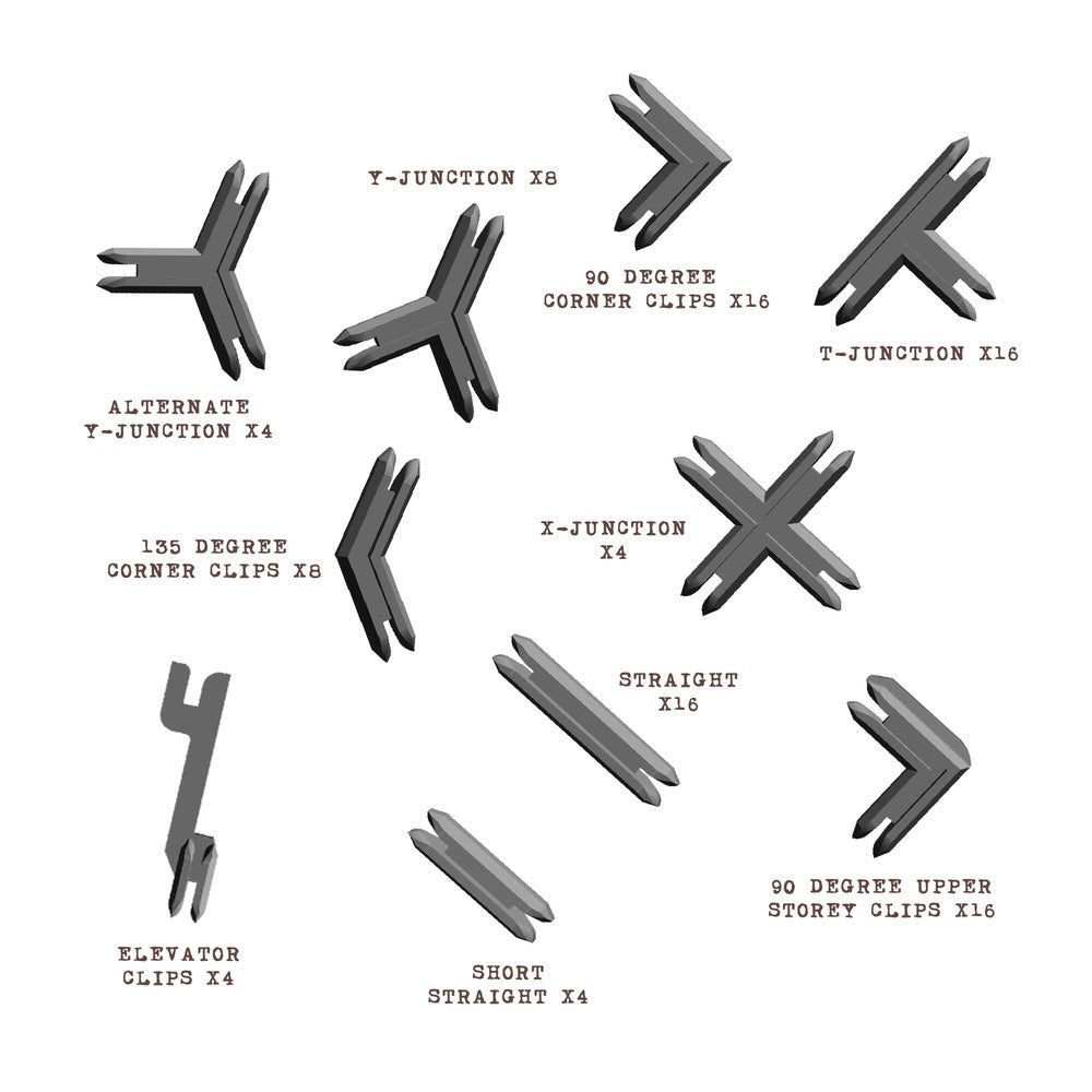 Battle Systems - Plastic Terrain Clips - Grey (2023)