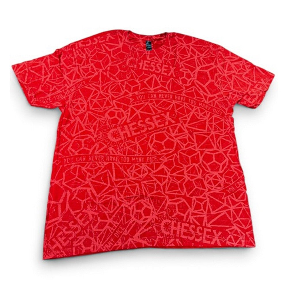 PREORDER CHX 87049 Unisex Chessex T-Shirt - Red - Size 5XL