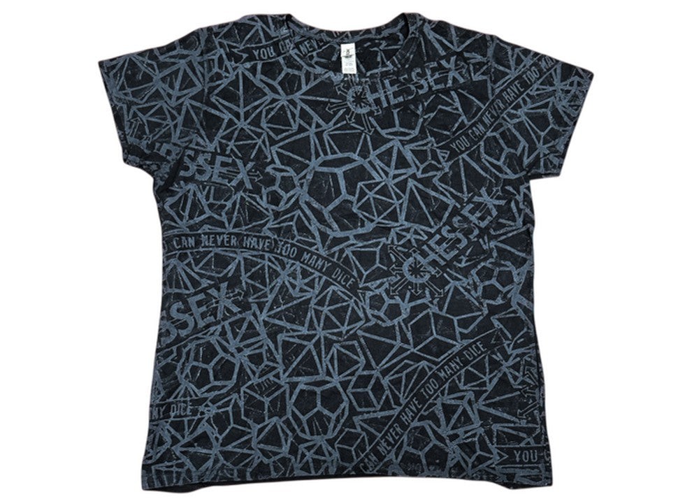 PREORDER CHX 86033 Ladies Fit Chessex T-Shirt - Black - M