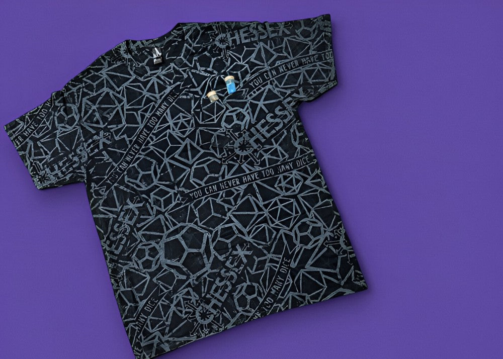 PREORDER CHX 87028 Unisex Chessex T-Shirt with Pocket - Black - 4XL