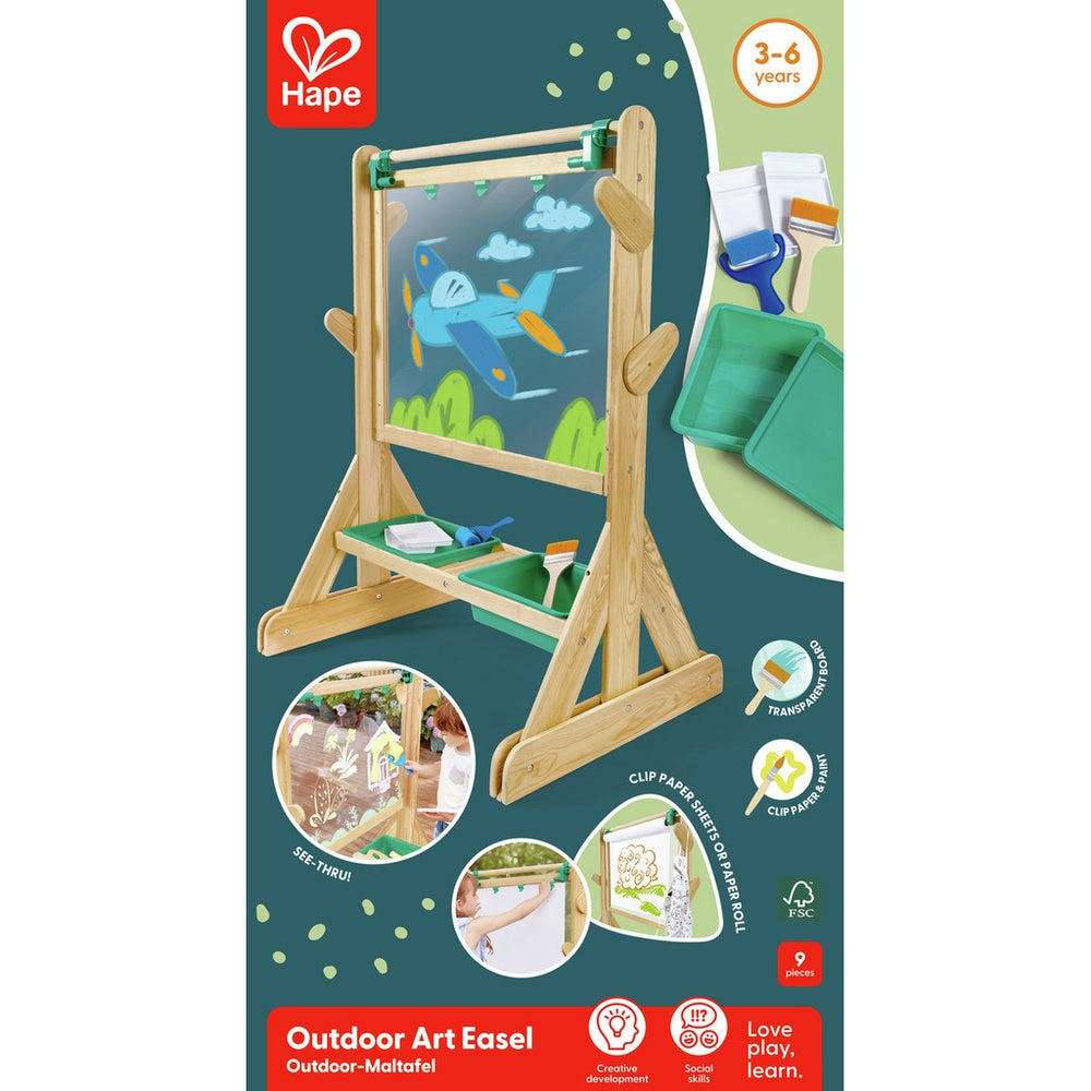 PREORDER Hape - Arts & Crafts: Outdoor Art Easel