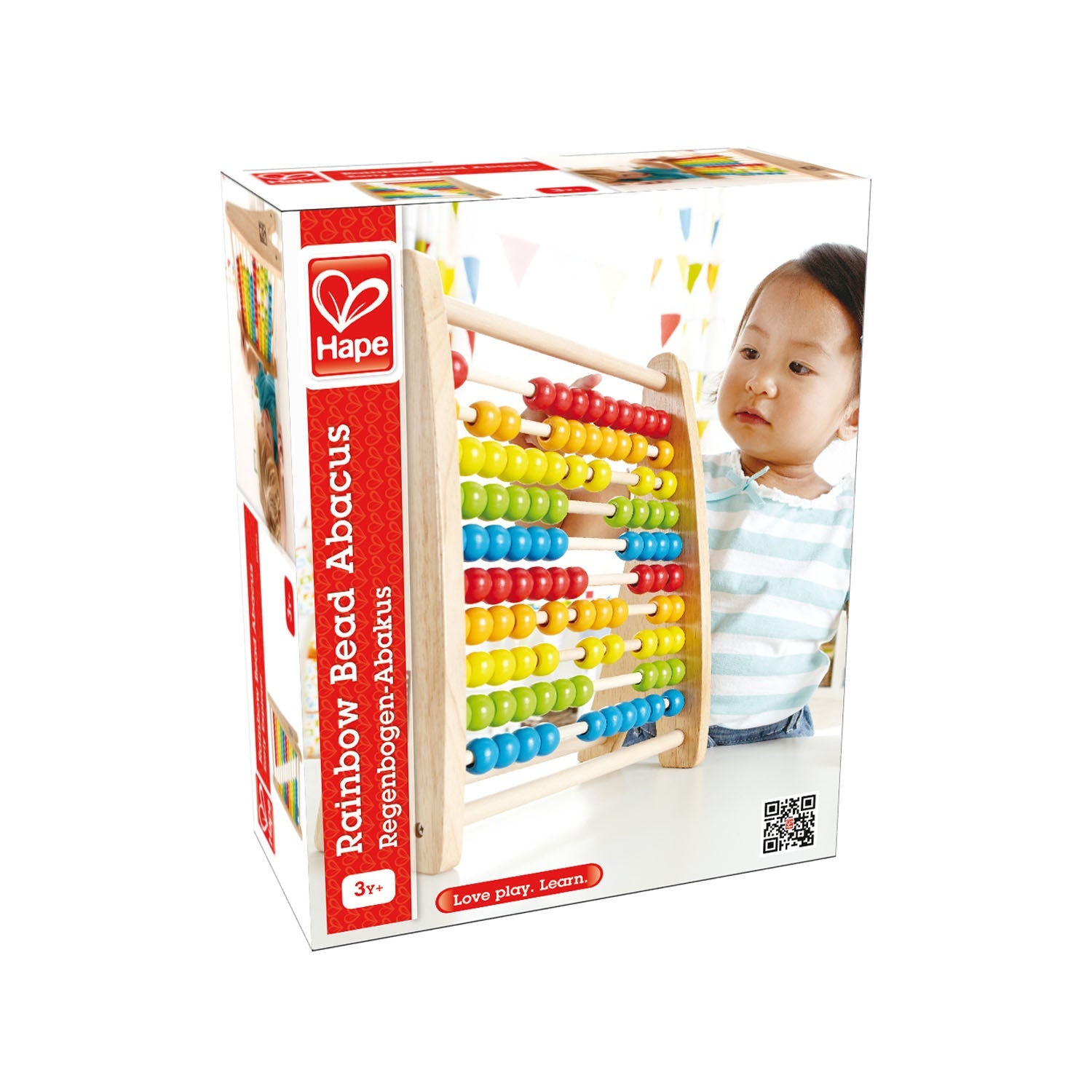 PREORDER Hape - Learning Toys: Rainbow Bead Abacus