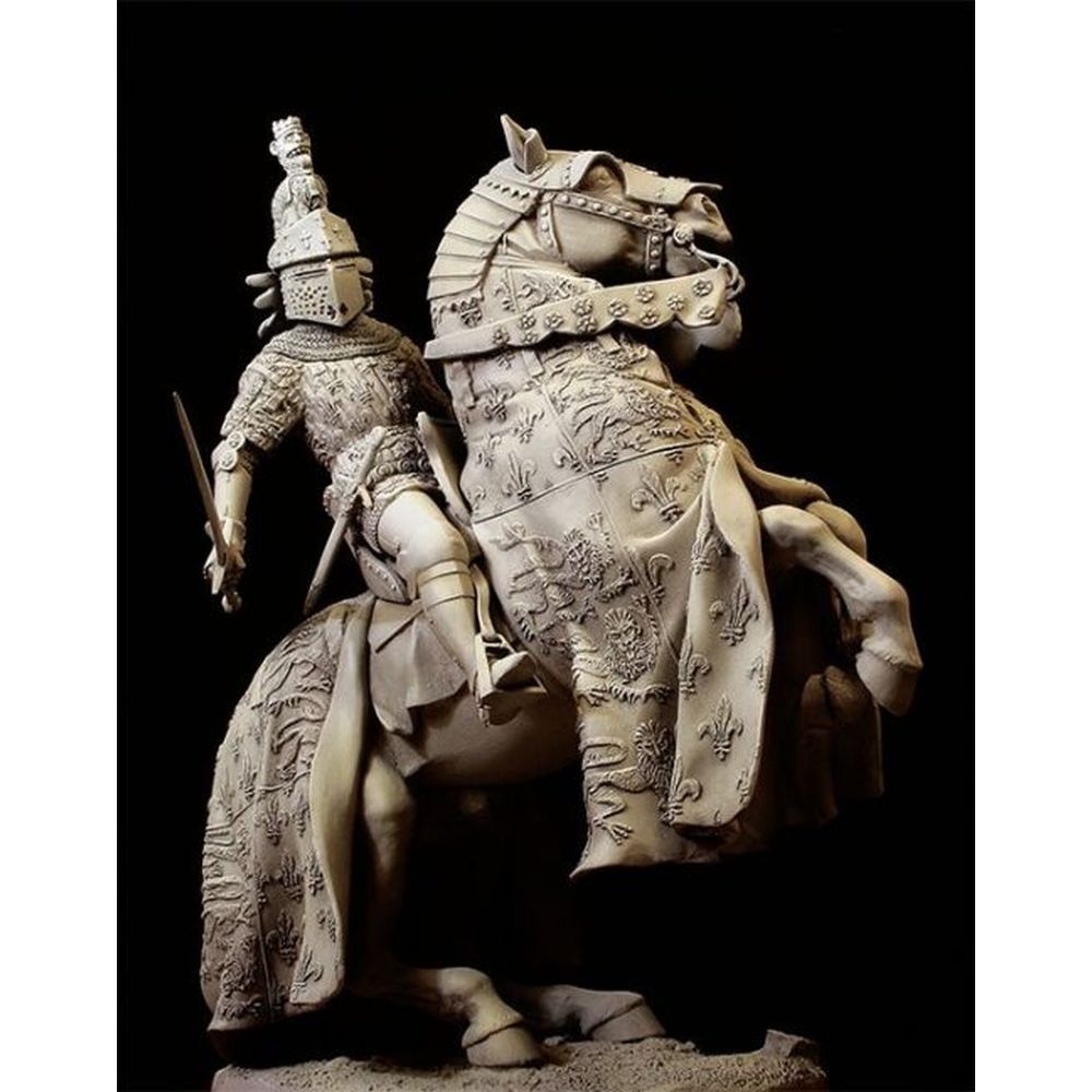 PREORDER Pegaso Models - The Black Prince Limited Edition 75mm on horse
