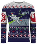 PREORDER Star Wars X-Wing v TIE Fighter Christmas Jumper (Size M)
