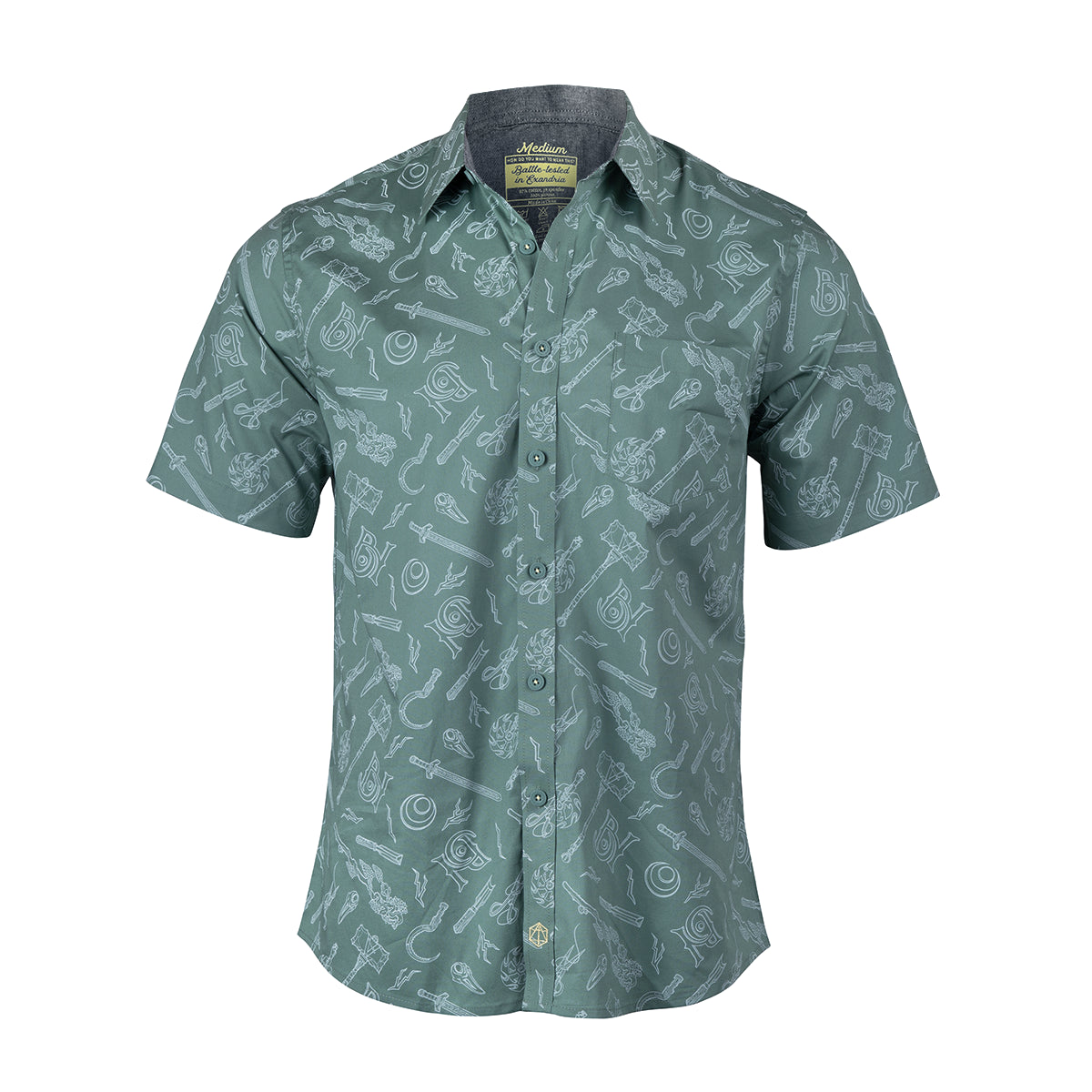 PREORDER Darrington Press - Bells Hells Weapons Button Down Short Sleeve Shirt - XL