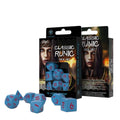 PREORDER Q Workshop: Classic Runic Blue & red Dice Set (7)