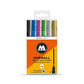 PREORDER Molotow - Markers - One4All - 127HS - Wallet Metallic 6Pc 2mm Set