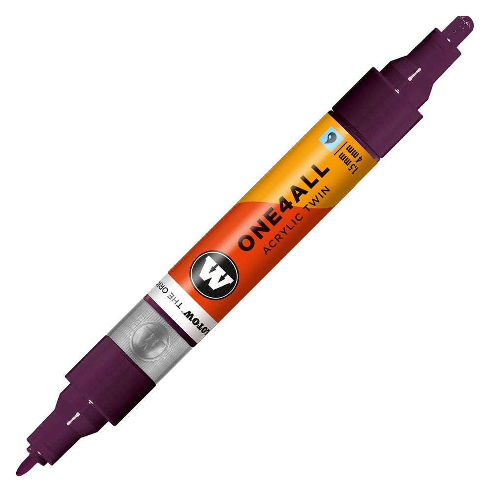PREORDER Molotow - Markers - One4All - Twin - #233 Purple Violet 1.5 and 4mm