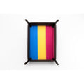 Fanroll: Pride Fold Up Velvet Dice Tray: Pansexual