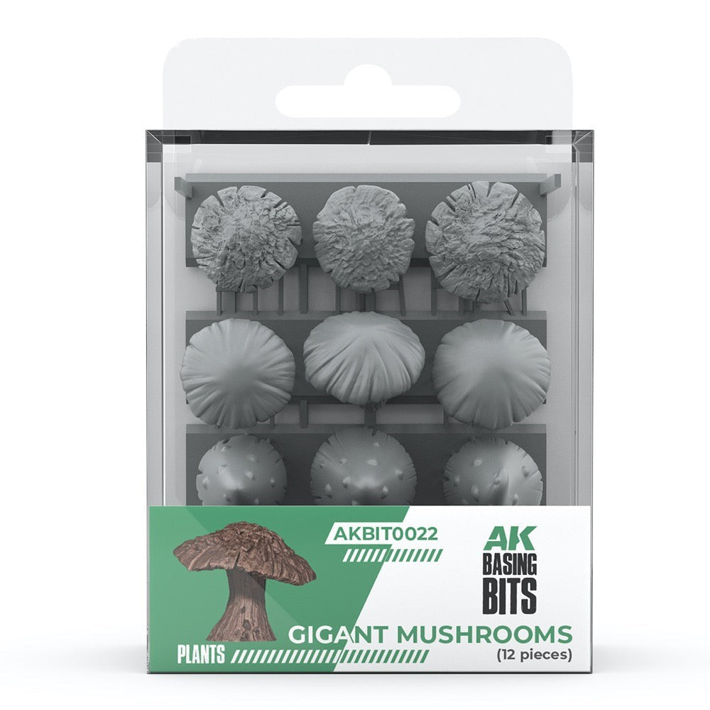 PREORDER AK Interactive - Basing Bits - Gigant Musrooms - 12 Pieces