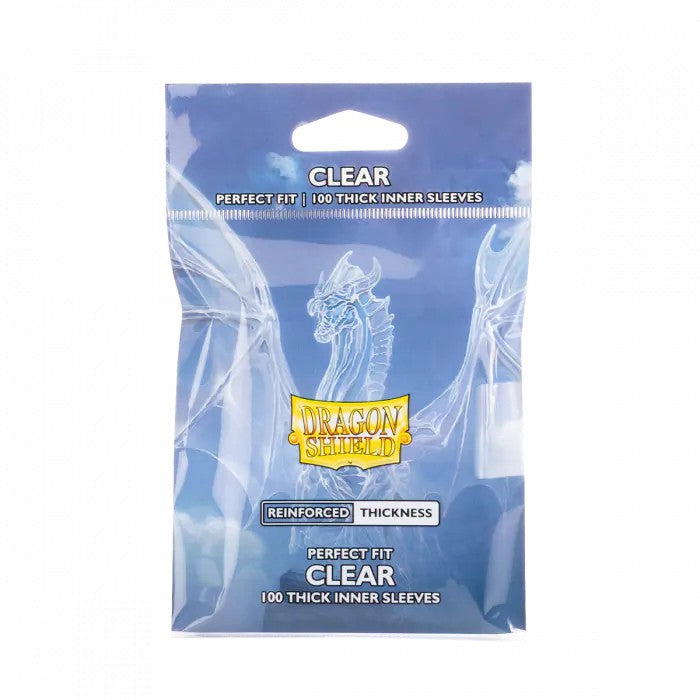 Dragon Shield: Perfect Fit Inner Sleeves  Thick  Clear