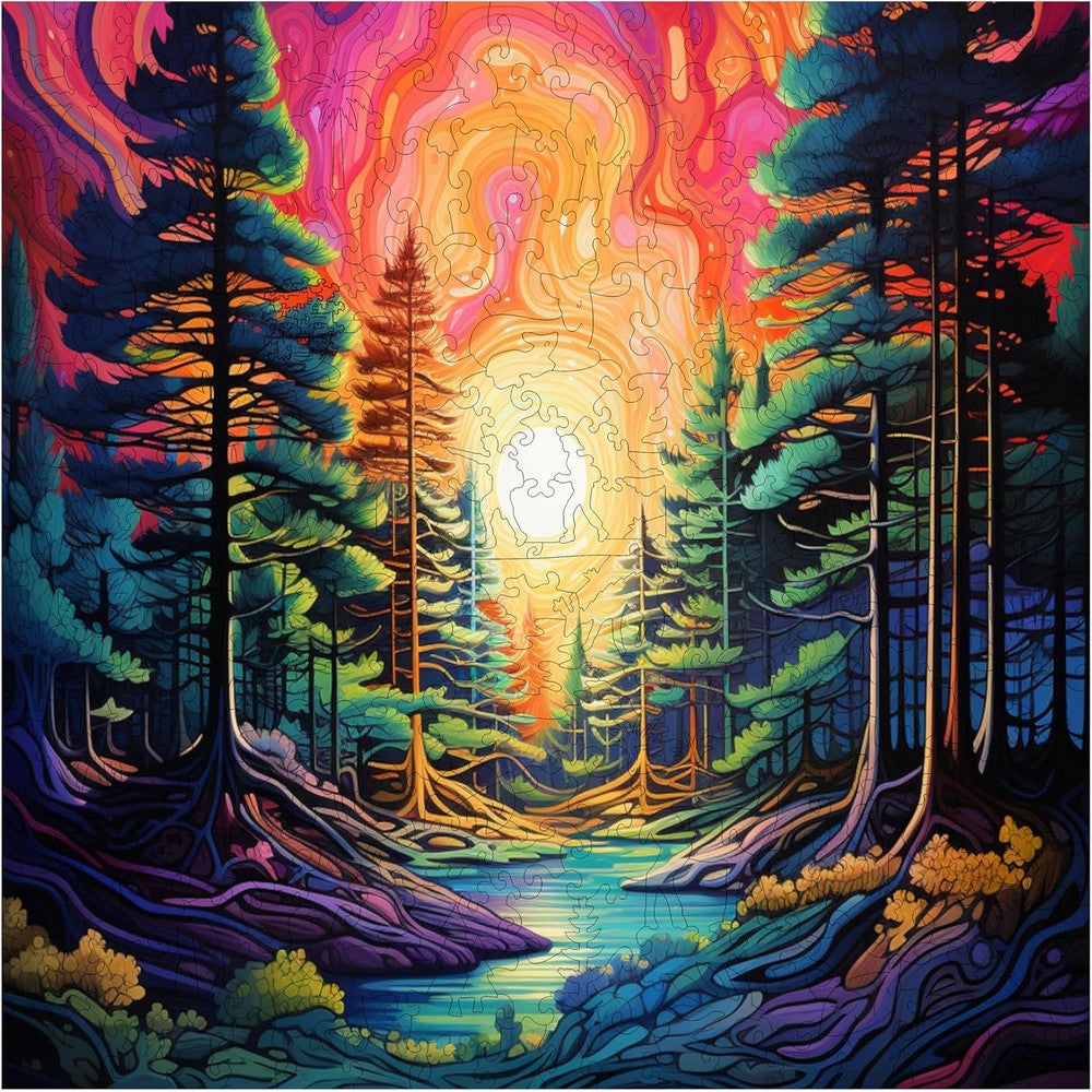 Trippy Puzzles - 300 Pce Wood Jigsaw Trippy Timber