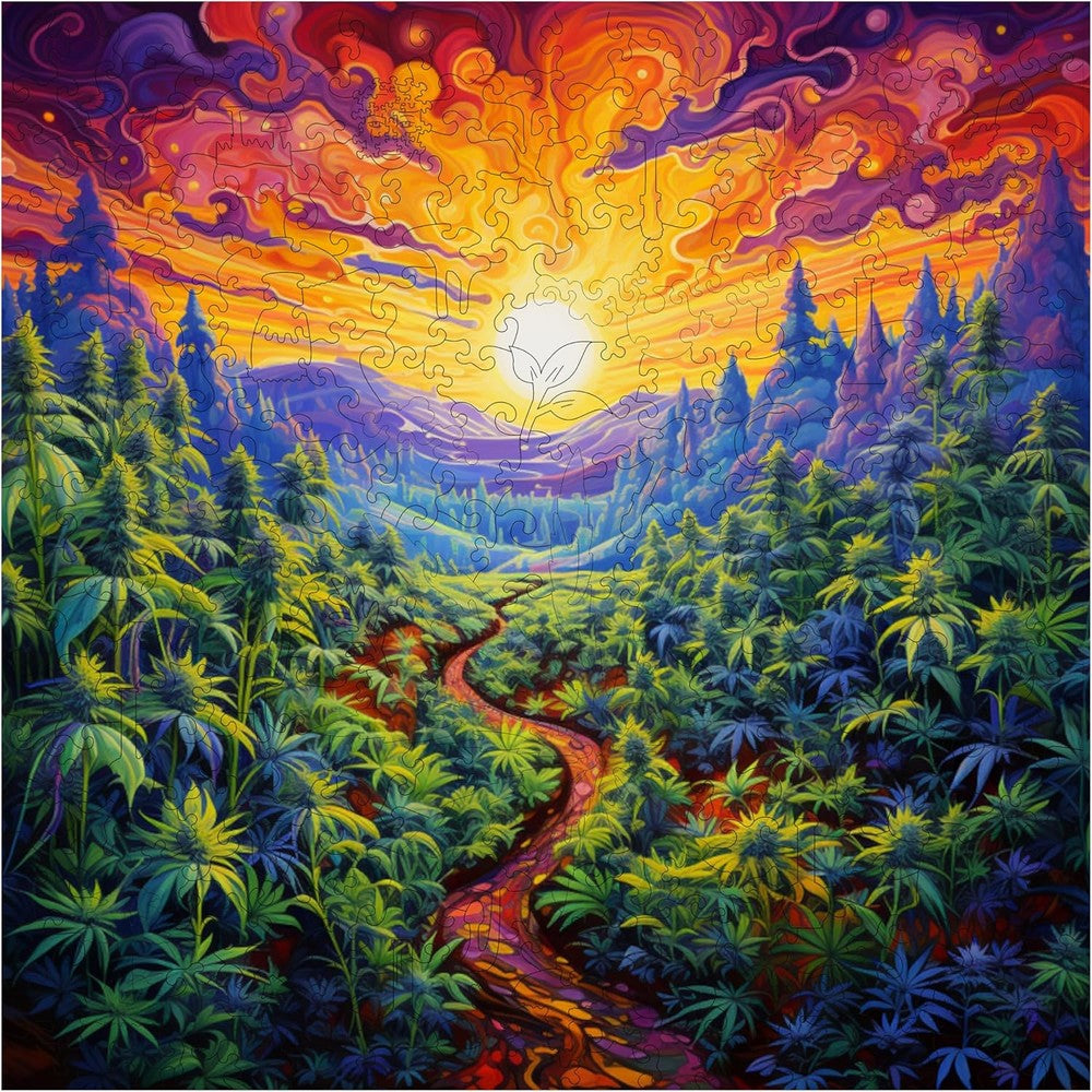 Trippy Puzzles - 300 Pce Wood Jigsaw Kaleidokush