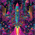 Trippy Puzzles - 300 Pce Wood Jigsaw Galactic Gear