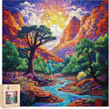 Trippy Puzzles - 300 Pce Wood Jigsaw Zion Zen