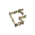 Micro Art Studio - WW2 Normandy Wall w. Gate (high) PREPAINTED [28mm/1:56]