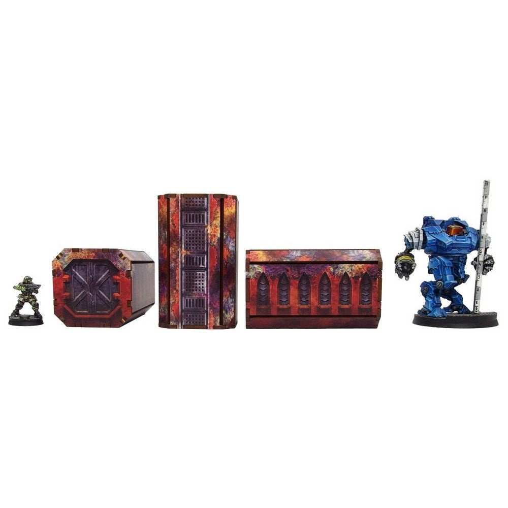 PREORDER Micro Art Studio - Imperial Containers 4 (3) PREPAINTED [28mm/1:56]