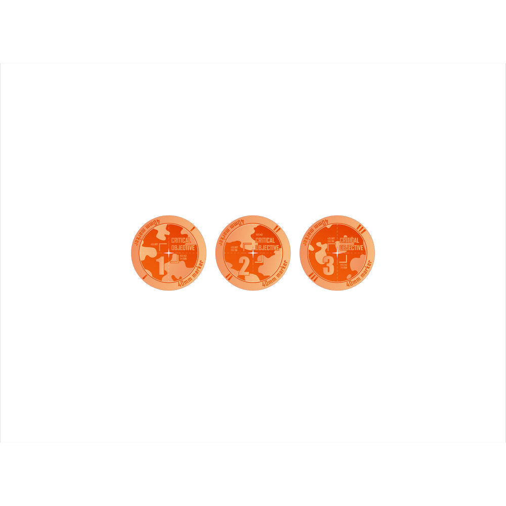 PREORDER Micro Art Studio - Accessories - Objective Critical Markers 40mm 1-3 KT Fluo Orange