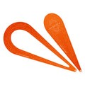 Micro Art Studio - Infinity Accessories - Infinity Teardrop Templates N5 (2) Fluo Orange