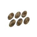PREORDER Micro Art Studio - Resin Round/Oval Bases - Wasteland Bases - Oval 60x35mm (4)