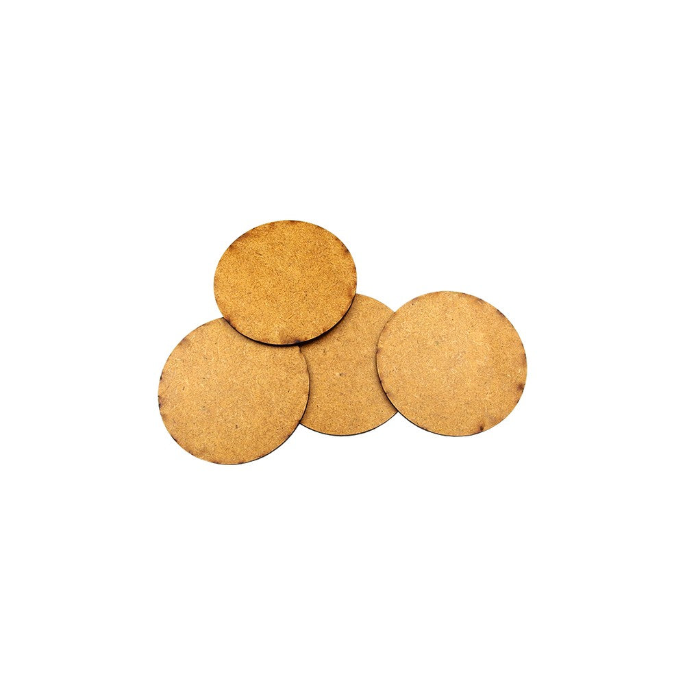PREORDER Micro Art Studio - HDF/MDF Lasercut Bases - HDF 3mm Bases Round 100mm (2)