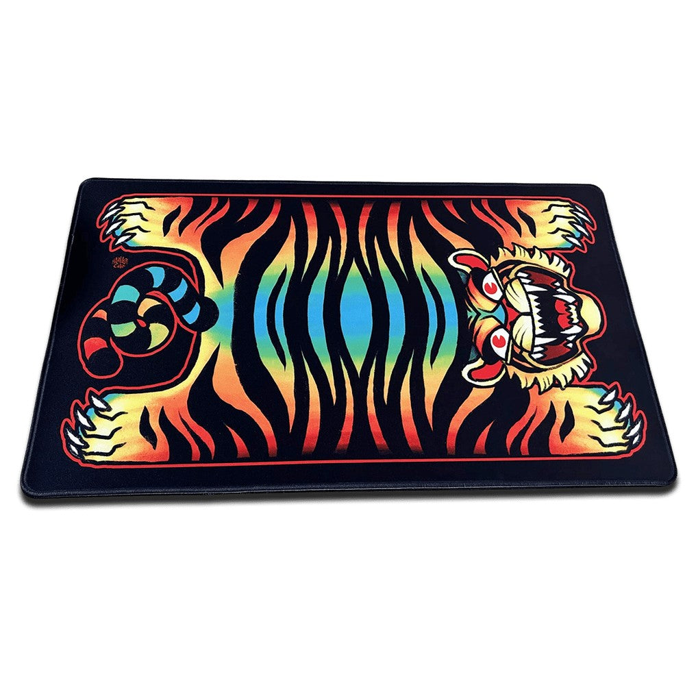 PREORDER Chronicle - Tiger Rug MtG Commander Stitched Edge Playmat