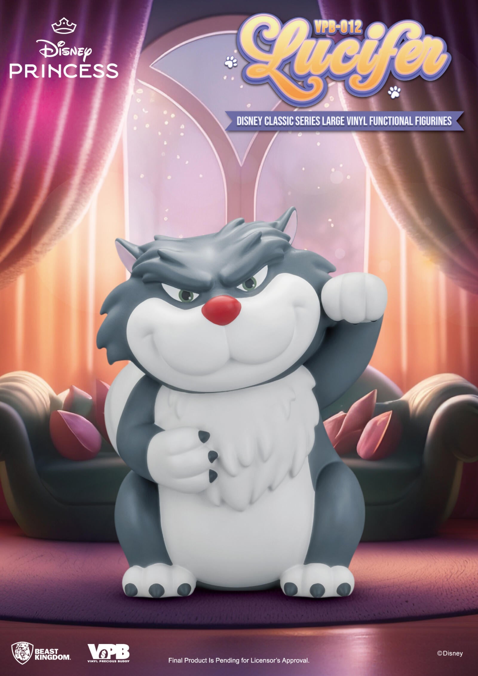 Beast Kingdom Piggy Bank Vinyl Large Disney Classic Series Cinderella Lucifer