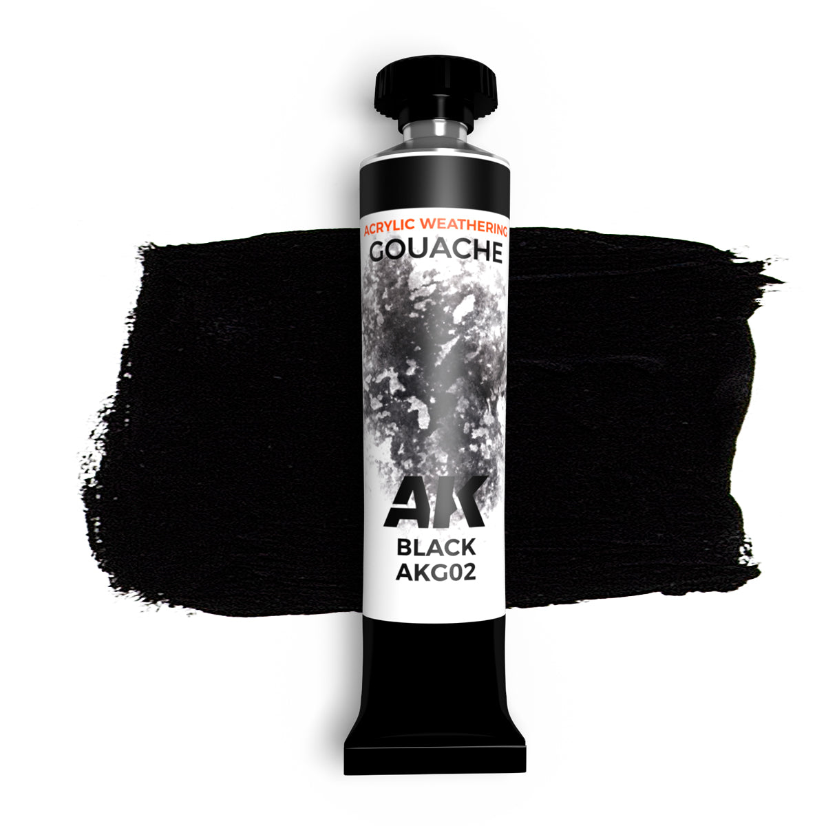 PREORDER AK Interactive - Gouache Paints - Black - Ak Gouache 20 Ml.